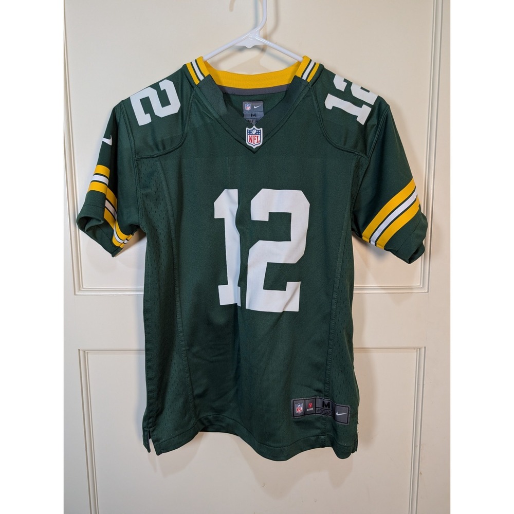 Green Bay Packers Aaron Rodgers #12 NFL Nike On Field Jersey Youth Size: M